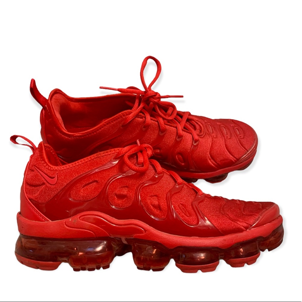 Nike red VaporMax Air shoes